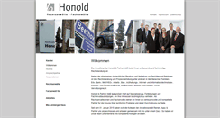Desktop Screenshot of honold.de