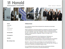 Tablet Screenshot of honold.de